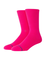 Icon Socks in Fluorescent Pink