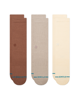 The Stance Womens Icon Socks (3 Pack) in Brown