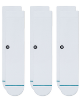 The Stance Womens Icon Womens Socks (3 Pack) in White