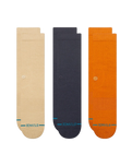 The Stance Mens Icon Socks (3 Pack) in Sand
