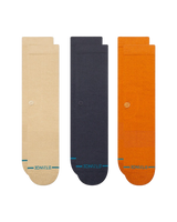 The Stance Mens Icon Socks (3 Pack) in Sand