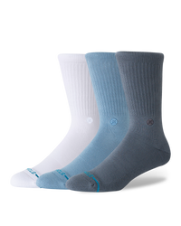 The Stance Mens Icon Socks (3 Pack) in Turbulence