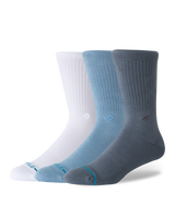 The Stance Mens Icon Socks (3 Pack) in Turbulence