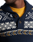 The Superdry Mens Vintage Shawl Jumper in Navy Multi