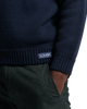 The Superdry Mens Vintage Shawl Jumper in Navy Multi
