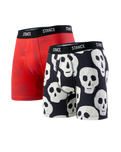 The Stance Mens Lino Boxers (2 Pack) in Multi