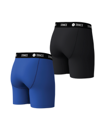 The Stance Mens Solid Boxer Briefs (2 Pack) in Ctblue