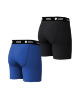 The Stance Mens Solid Boxer Briefs (2 Pack) in Ctblue