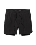 The Stance Mens Flux Performance Liner Walkshorts in Black