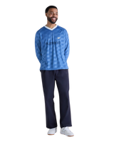 The New Balance Mens NB Numeric Canvas Pleated Trousers in Dark Night