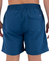 The Hurley Mens Icon Solid Volley Shorts in Abyss