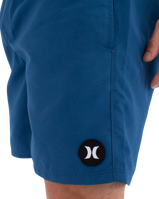 The Hurley Mens Icon Solid Volley Shorts in Abyss