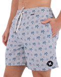 The Hurley Mens Volley Icon Coconut Boardshorts in Bone