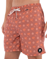 The Hurley Mens Volley Icon Coconut Boardshorts in Nectarine