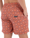The Hurley Mens Volley Icon Coconut Boardshorts in Nectarine