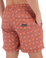 The Hurley Mens Volley Icon Coconut Boardshorts in Nectarine