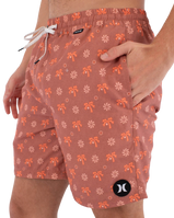 The Hurley Mens Volley Icon Coconut Boardshorts in Nectarine