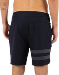 The Hurley Mens Phantom Block Party Renegade Boardshorts in Black
