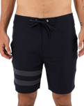 The Hurley Mens Phantom Block Party Renegade Boardshorts in Black