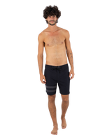 The Hurley Mens Phantom Block Party Renegade Boardshorts in Black