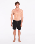 The Hurley Mens One & Only Solid Volley Shorts in Black