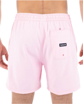 The Hurley Mens One & Only Solid Volley Shorts in Lollipop