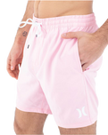 The Hurley Mens One & Only Solid Volley Shorts in Lollipop