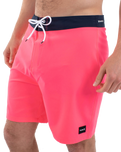 The Hurley Mens Phantom Eco One and Only Boardshorts in Neon Pink