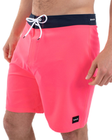 The Hurley Mens Phantom Eco One and Only Boardshorts in Neon Pink