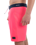 The Hurley Mens Phantom Eco One and Only Boardshorts in Neon Pink
