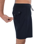 The Hurley Mens Phantom Eco One and Only Boardshorts in Black