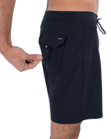The Hurley Mens Phantom Eco One and Only Boardshorts in Black