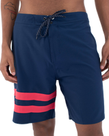 The Hurley Mens Phantom Block Party Boardshorts in Pagent Blue
