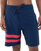 The Hurley Mens Phantom Block Party Boardshorts in Pagent Blue