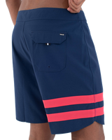 The Hurley Mens Phantom Block Party Boardshorts in Pagent Blue