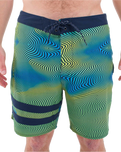The Hurley Mens Phantom Eco Block Party Boardshorts in Armored Navy