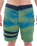 The Hurley Mens Phantom Eco Block Party Boardshorts in Armored Navy