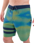 The Hurley Mens Phantom Eco Block Party Boardshorts in Armored Navy