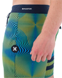 The Hurley Mens Phantom Eco Block Party Boardshorts in Armored Navy