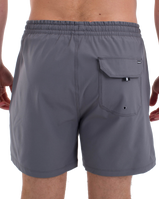 The Hurley Mens Phantom Eco Poolside Combo Boardshorts in Stone Grey