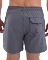 The Hurley Mens Phantom Eco Poolside Combo Boardshorts in Stone Grey