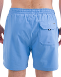 The Hurley Mens Phantom Eco Poolside Combo Boardshorts in Aquifer