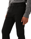Tech Fleece Denim Straight Jeans in Black