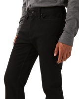 Tech Fleece Denim Straight Jeans in Black