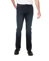 Performance Denim+ Slim Straight Jeans in Carbon Stone