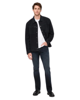 Performance Denim+ Slim Straight Jeans in Carbon Stone