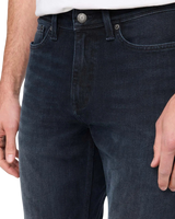 Performance Denim+ Slim Straight Jeans in Carbon Stone