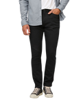 The Duer Ltd Mens Performance Denim Relaxed Taper Jeans in Black