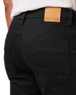 The Duer Ltd Mens Performance Denim Relaxed Taper Jeans in Black