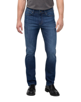 Performance Denim Slim Straight Jeans in Ocean Swell
